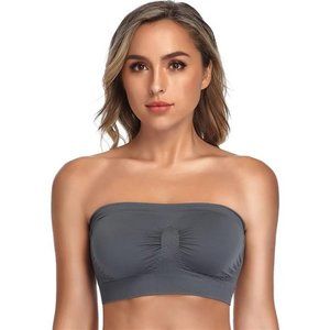 Intimates & Sleepwear | Strapless Comfort Wireless Bra With Slip Silicone Bandeau Bralette Tube